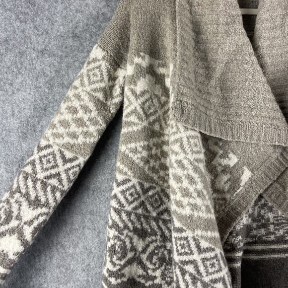 Abercrombie Fitch Wool Blend Cardigan Womens Small Beige Patterned Boho Aztec - Picture 8 of 14